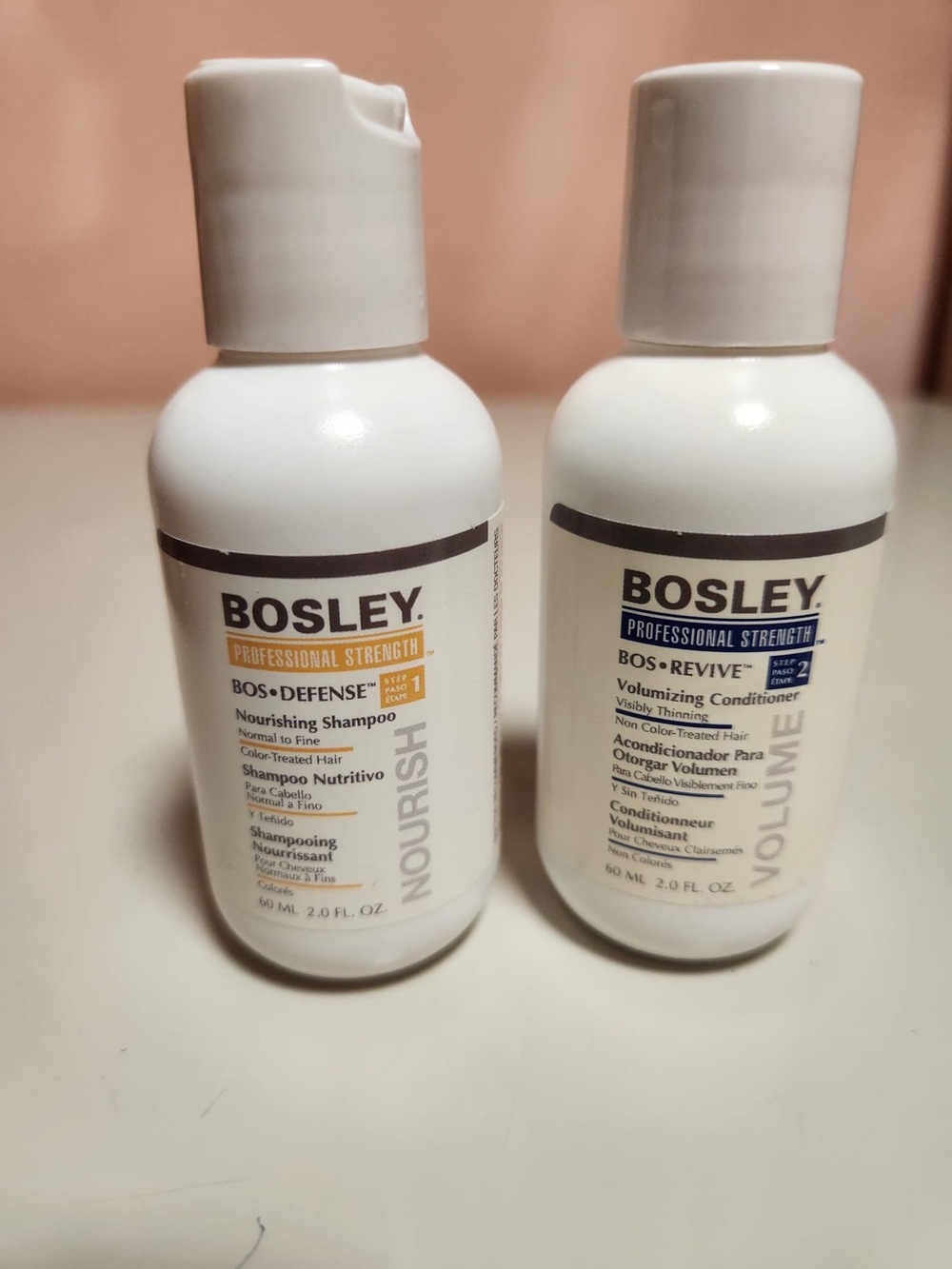 Bosley Professional Strength Shampoo & Conditioner Set Saw Palmetto 2.0 fl oz